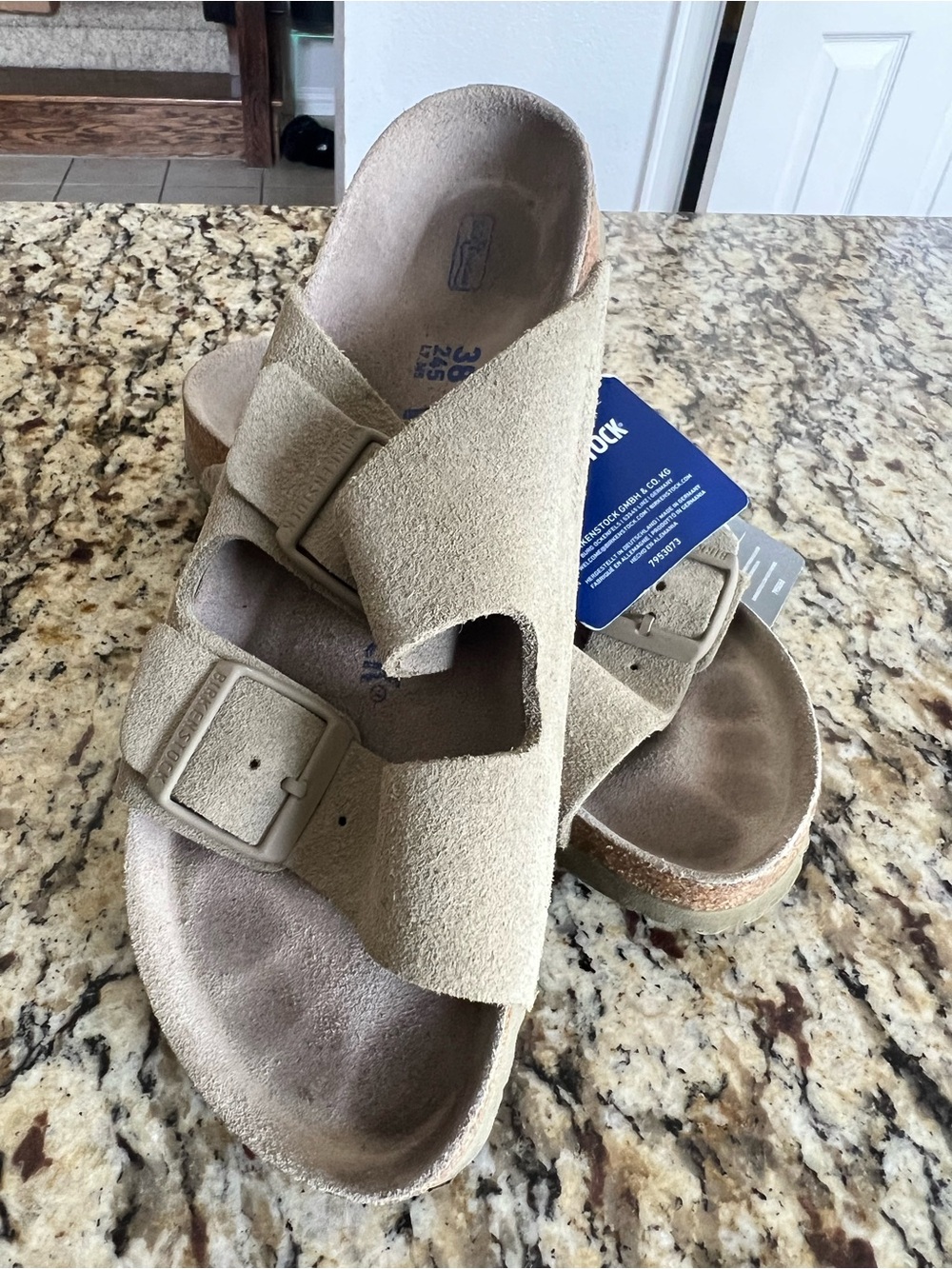 Birkenstock Arizona BS Narrow Suede Sandal 38 - Picture 7 of 9